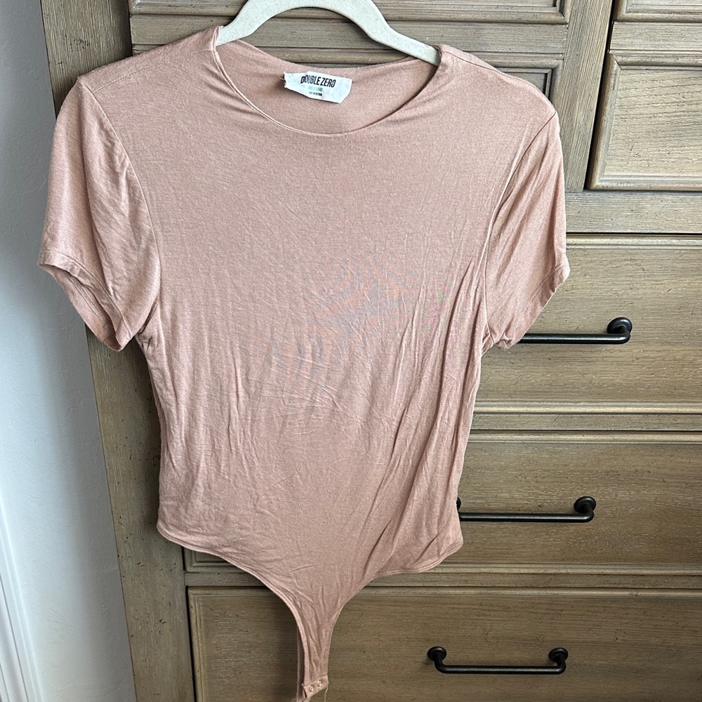 NWOT Double Zero Blush Bodysuit Top